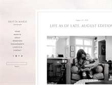 Tablet Screenshot of brittamariephoto.com